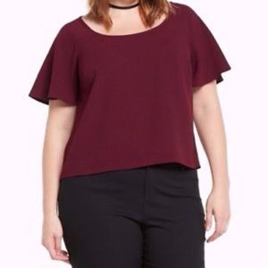 TORRID BURGUNDY TOP